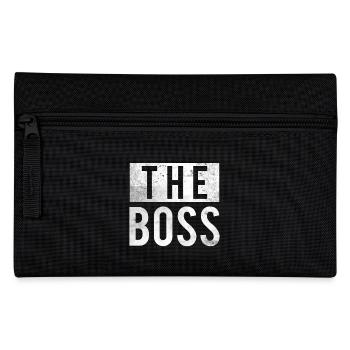 The Boss shirt gift relationship partner look - Pencil Case - black - Front