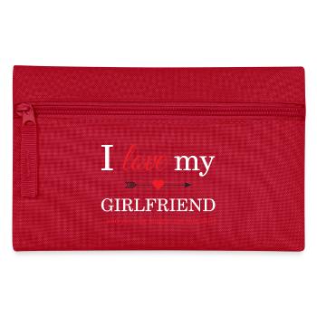 J'aime ma copine - Trousse - rouge - Devant