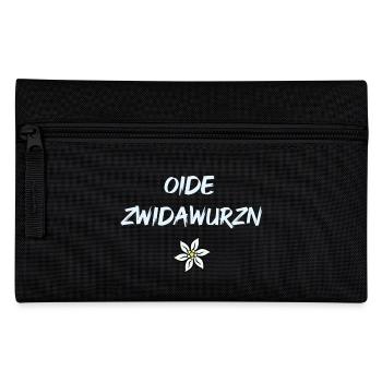 Zwidawurzn Bayrischer Spruch - Federtasche - Schwarz - Vorne