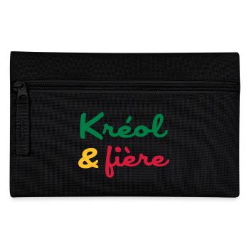 Créole / Martinique / Guadeloupe / Antilles - Trousse - noir - Devant