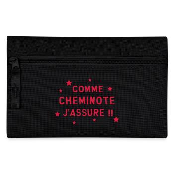 Cheminot / Train / Rail / Transport / SNCF / RATP - Trousse - noir - Devant