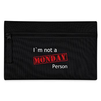 I` m not a Monday Person - Federtasche - Schwarz - Vorne