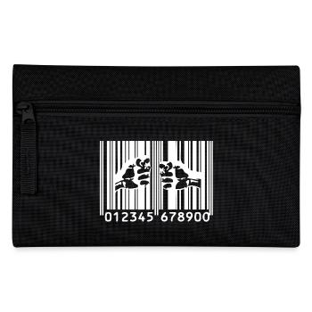 Banksy Bars Of Capitalism - Pencil Case - black - Front