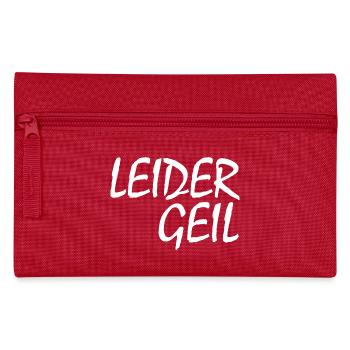 LEIDER GEIL - Federtasche - Rot - Vorne