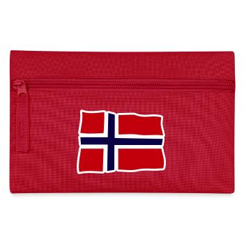 Norvège Drapeau ondulé Croix - Trousse - rouge - Devant