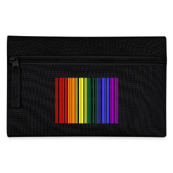 Rainbow Barcode - Pencil Case - black - Front