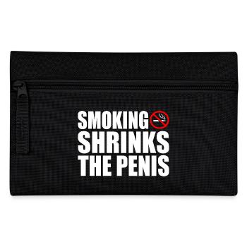 Smoking shrinks the penis - Federtasche - Schwarz - Vorne
