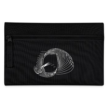 Lignes de cercle géométriques - Trousse - noir - Devant