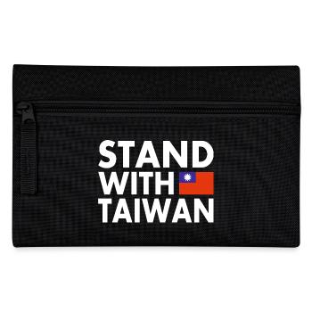 Stand with taiwan - Pencil Case - black - Front