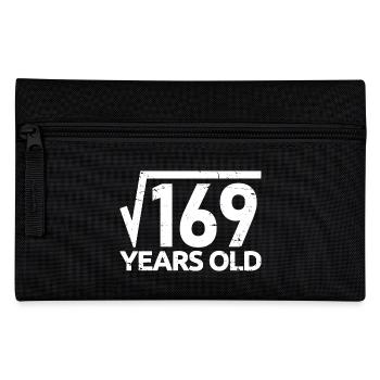 169 Racine carrée 13 ans Drôle 13e anniversaire - Trousse - noir - Devant