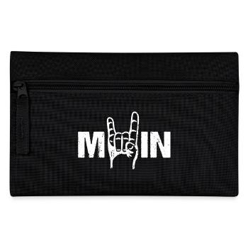 Moin Rock n Roll Rocker - Federtasche - Schwarz - Vorne