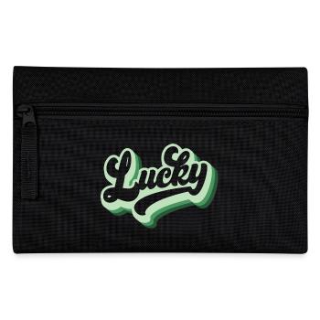 St. Patrick's Day Geschenk Kleeblatt Männer, Frauen, Kinder - Federtasche - Schwarz - Vorne