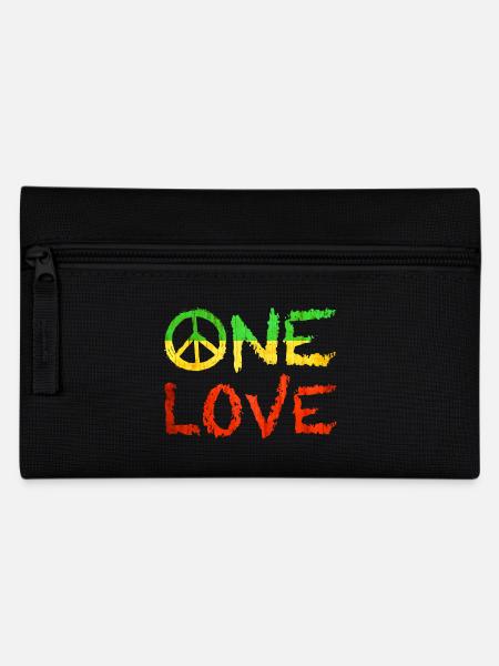 One Love - Federtasche - Schwarz