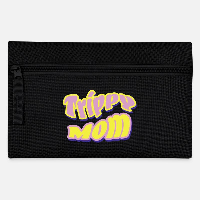 Trippy Mom Psychedelic Rock - Pencil Case - black