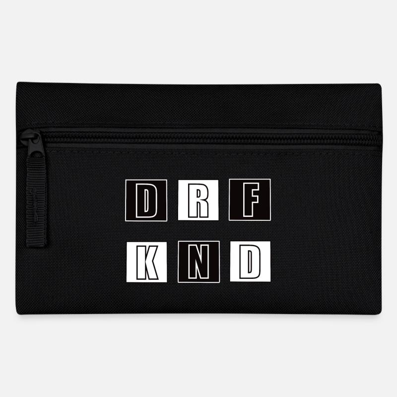 Dorfkind Buchstaben Block Design für Kinder - Federtasche - Schwarz