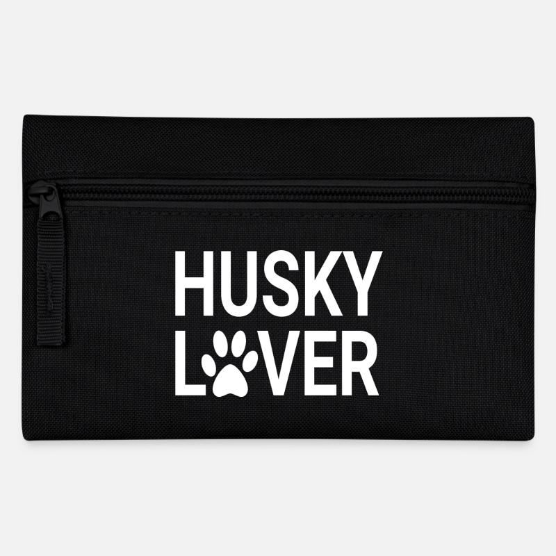 Husky-Liebhaber, Husky-Mütter, Husky-Väter - Federtasche - Schwarz
