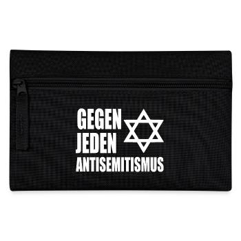 Gegen jeden antisemitismus - Federtasche - Schwarz - Vorne