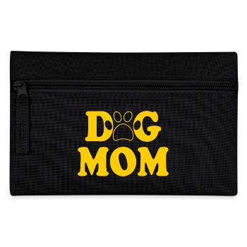 Dog mom - Federtasche - Schwarz - Vorne