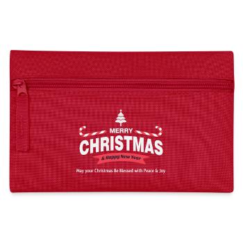 Merry Christmas - Pencil Case - red - Front