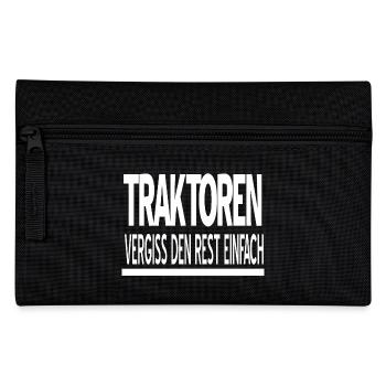 tractors - Pencil Case - black - Front