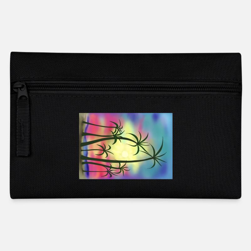 Palm trees - Pencil Case - black
