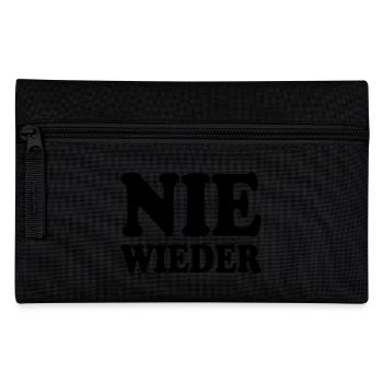 Nie wieder - Federtasche - Schwarz - Vorne
