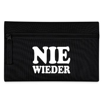 Nie wieder - Federtasche - Schwarz - Vorne