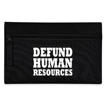 defund human resources - Federtasche - Schwarz - Vorne
