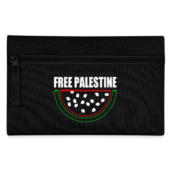 Free palestine Wassermelone Melone - Federtasche - Schwarz - Vorne