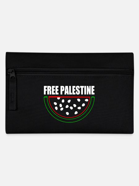 Free palestine Wassermelone Melone - Federtasche - Schwarz