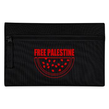 Free palestine Wassermelone Melone - Federtasche - Schwarz - Vorne