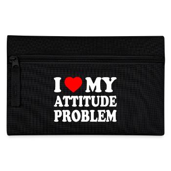 i love my attitude problem - Federtasche - Schwarz - Vorne