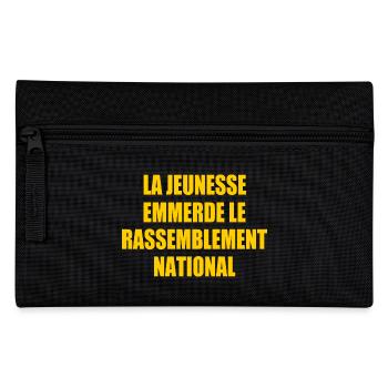 The youth fucks the National Rally - Pencil Case - black - Front