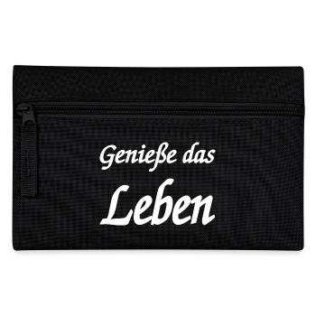 Leben - Federtasche - Schwarz - Vorne