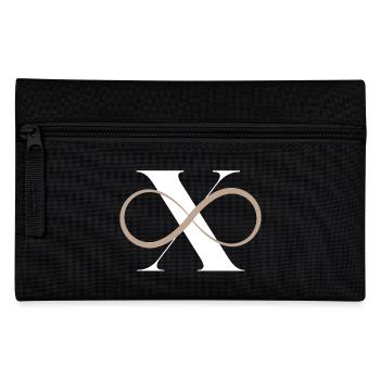 Unendlicher Buchstabe x - Federtasche - Schwarz - Vorne