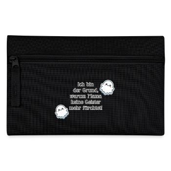 Funny Baby Saying Ghosts Halloween Mom Baby - Pencil Case - black - Front