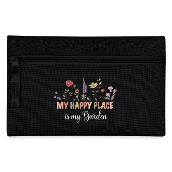 Mon endroit heureux, c’est mon jardin - Trousse - noir - Devant