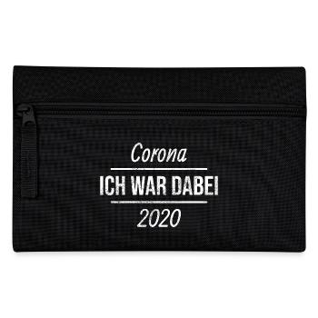 Corona Virus 2020 Ich war dabei Geschenk - Federtasche - Schwarz - Vorne