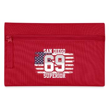 San Diego - Federtasche - Rot - Vorne