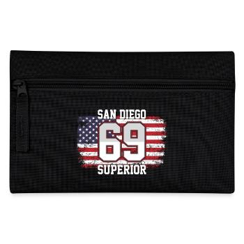 San Diego - Federtasche - Schwarz - Vorne
