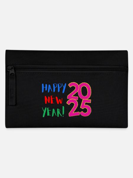 Happy New Year 2025 - Pencil Case - black