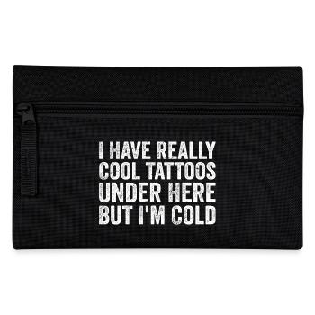 I have really cool tattoos under here but i'm cold - Trousse - noir - Devant