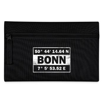 Bonn Koordinaten Stadt Bonn - Federtasche - Schwarz - Vorne