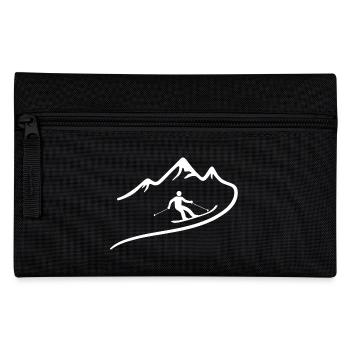 skifahren herren - Federtasche - Schwarz - Vorne