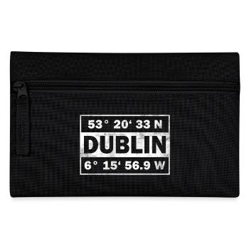 Dublin Coordinates Ireland Dublin - Pencil Case - black - Front