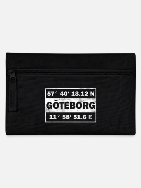Göteborg Koordinaten Schweden Gøteborg - Federtasche - Schwarz
