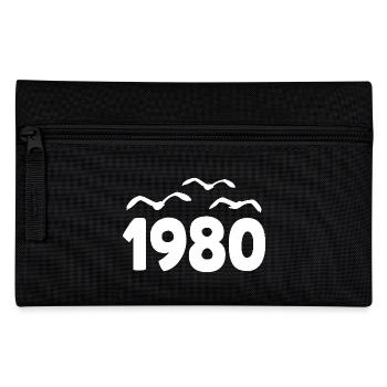 1980 Jahr Geburtstag Jahrgang 1980 - Federtasche - Schwarz - Vorne