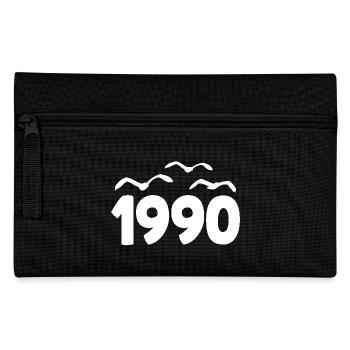 1990 Year Birthday Vintage 1990 - Pencil Case - black - Front