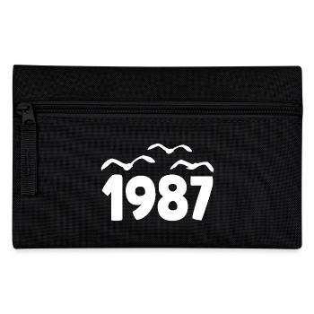 1987 Jahr Geburtstag Jahrgang 1987 - Federtasche - Schwarz - Vorne