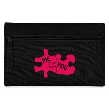 Puzzle Love - Pencil Case - black - Front